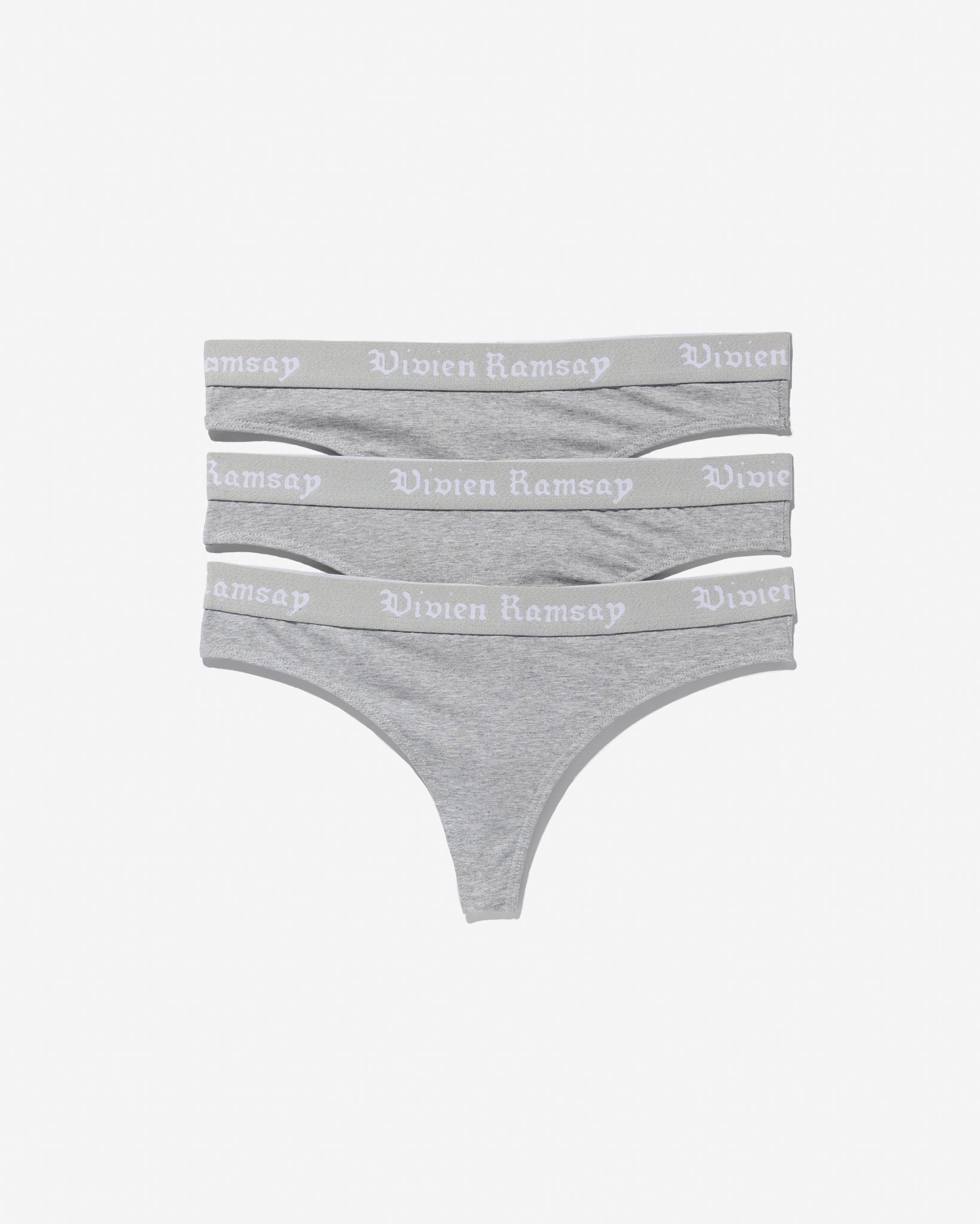 Thong Heather Grey (3 Pack)