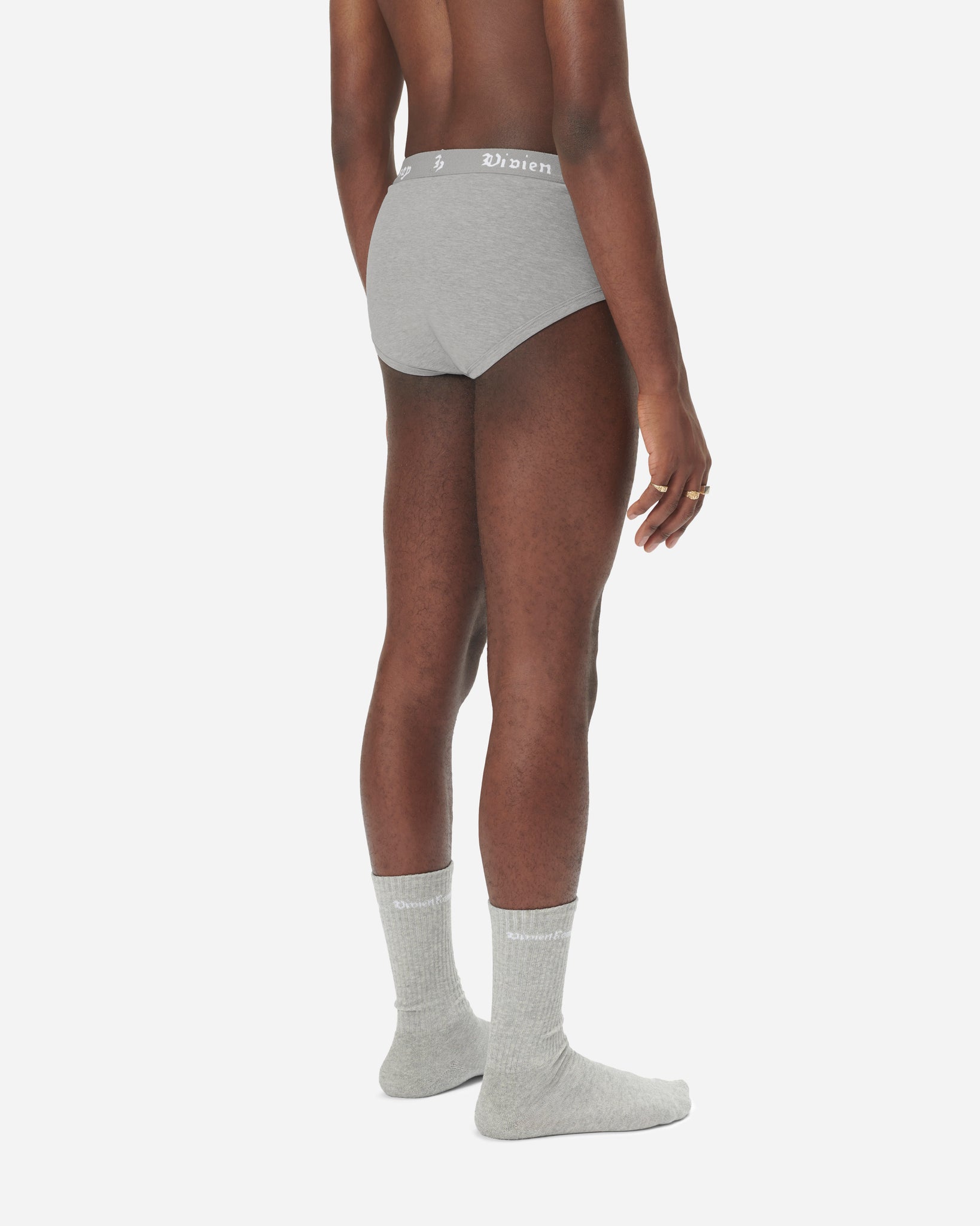 Boy Brief Heather Grey (3 Pack)