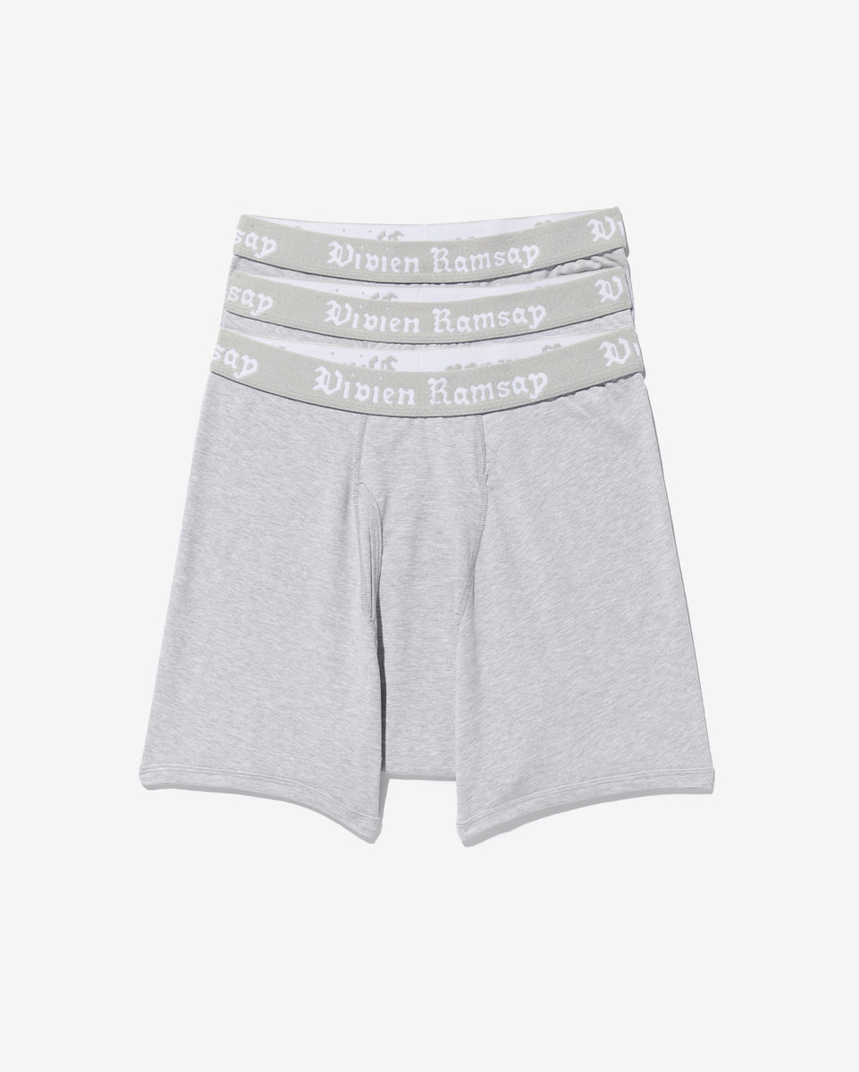 Boxer Brief Heather Grey (3 Pack)