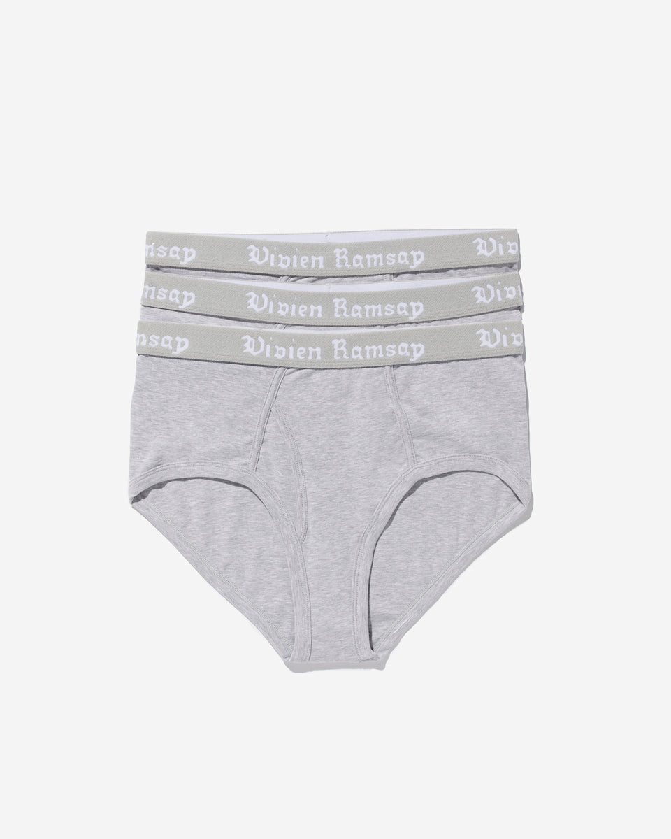 Boy Brief Heather Grey (3 Pack)